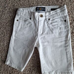 White Denim Shorts Lucky Brand Girls 8
